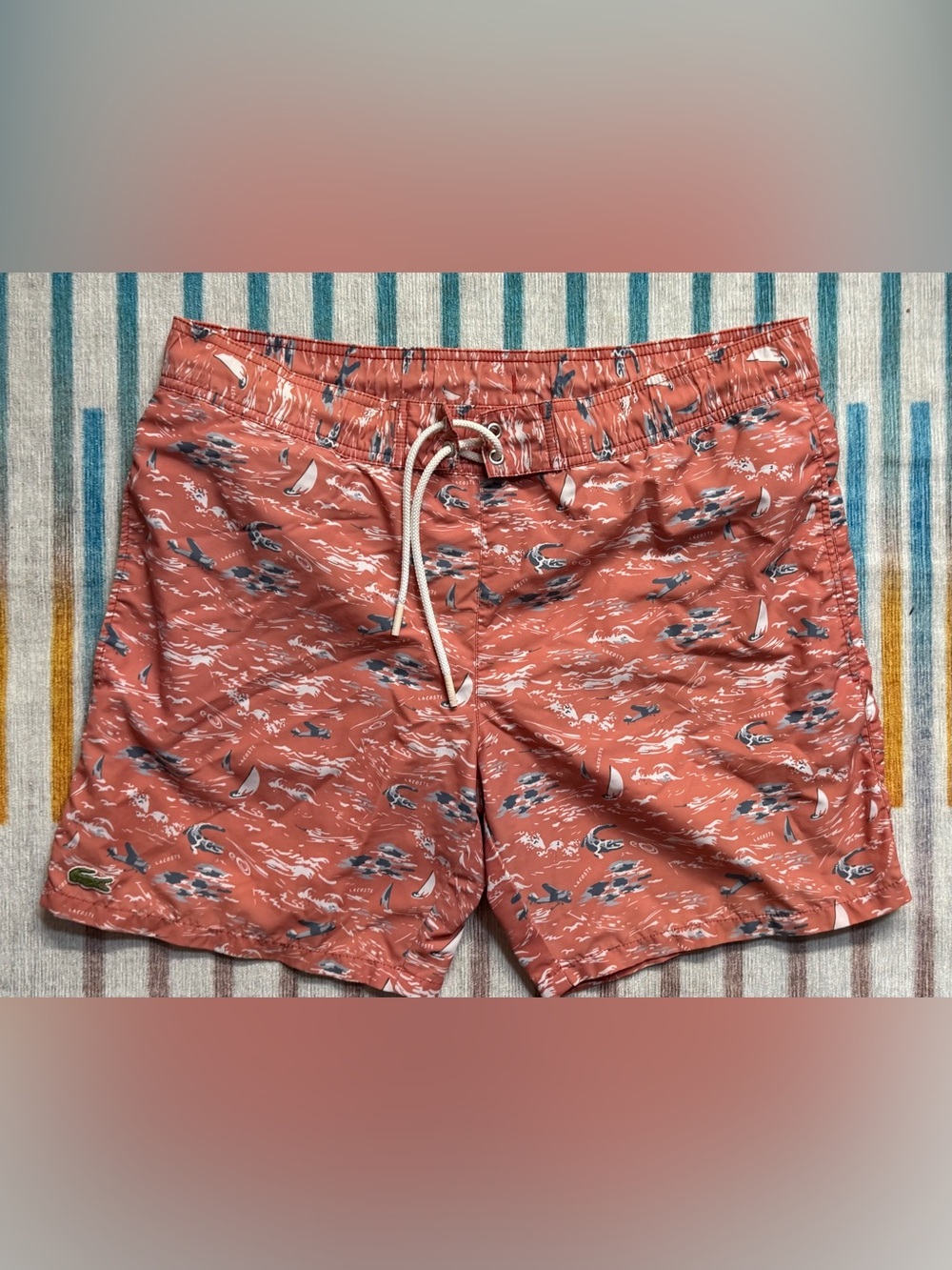 Lacoste men’s swim trunks shorts M